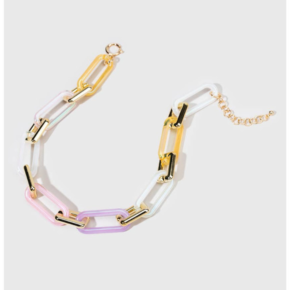 Francesca's Tatiana Multi‎ Color Chain Necklace - Picture 1 of 5